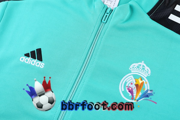 Ensemble Survetement Foot - Veste Real Madrid Vert 22/23