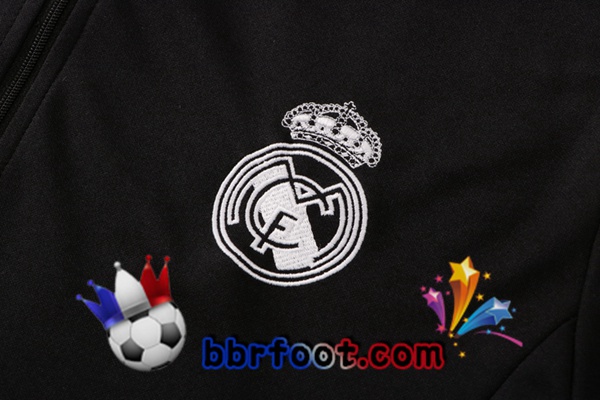 Ensemble Survetement Foot Real Madrid Noir 22/23