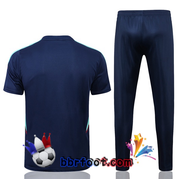 Ensemble Training T-Shirts Arsenal + Pantalon Bleu Royal 22/23