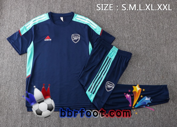 Ensemble Training T-Shirts Arsenal + Pantalon Bleu Royal 22/23
