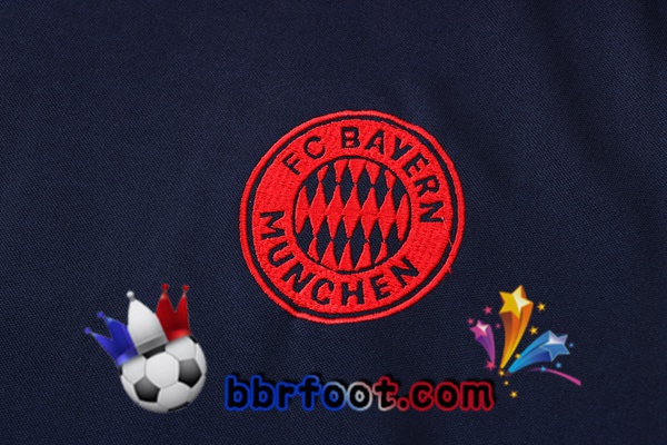 Ensemble Training T-Shirts Bayern Munich + Pantalon Bleu Royal 22/23
