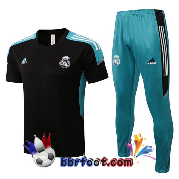 Ensemble Training T-Shirts Real Madrid + Pantalon Noir 22/23