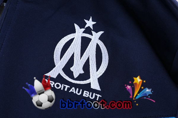 Ensemble Survetement Foot - Veste Marseille OM Bleu 22/23