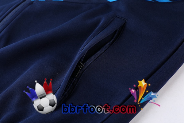 Ensemble Survetement Foot - Veste Marseille OM Bleu 22/23