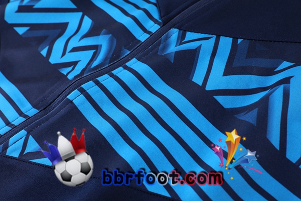 Ensemble Survetement Foot - Veste Marseille OM Bleu 22/23