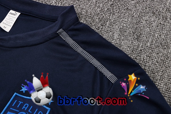 Ensemble Training T-Shirts Italie + Pantalon Bleu Royal 22/23