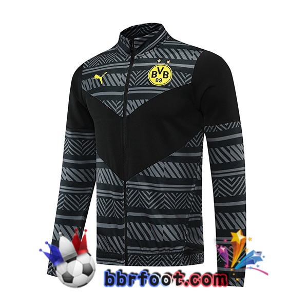 Veste Foot Dortmund BVB Noir Gris 22/23