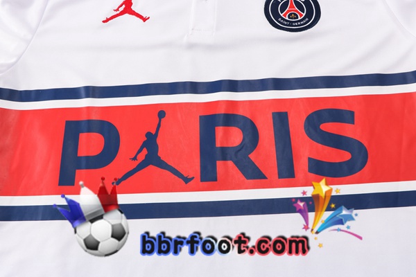 Ensemble Polo JORDAN Paris PSG + Pantalon Blanc 21/22