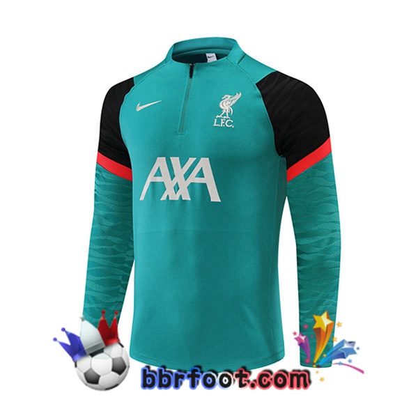 Sweatshirts Homme FC Liverpool Vert Noir 22/23