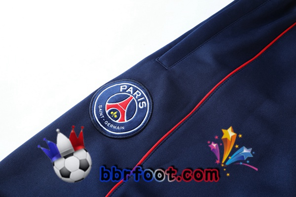Ensemble Survetement Foot - Veste Paris PSG Blanc 22/23