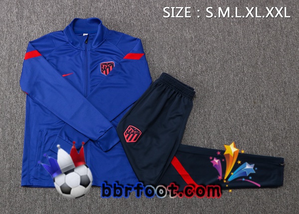 Ensemble Survetement Foot - Veste Atletico Madrid Bleu 22/23