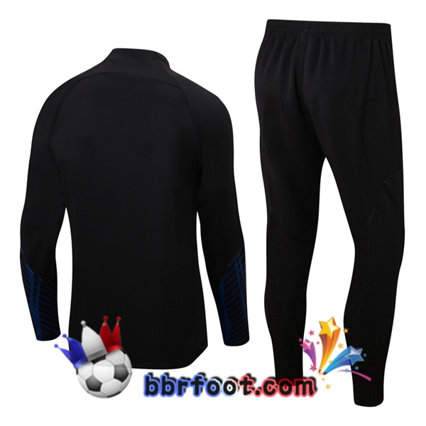 Ensemble Survetement Foot Portugal Noir 22/23