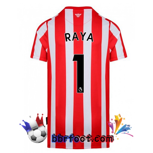 Maillot Foot Brentford FC (RAYA 1) Domicile Rouge Blanc 22/23