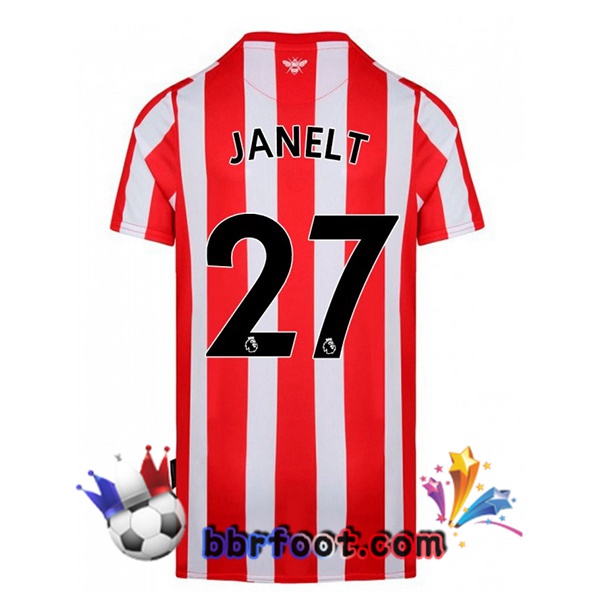 Maillot Foot Brentford FC (JANELT 27) Domicile Rouge Blanc 22/23