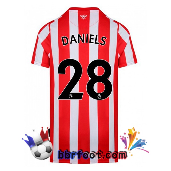 Maillot Foot Brentford FC (BIDSTRUP 28) Domicile Rouge Blanc 22/23