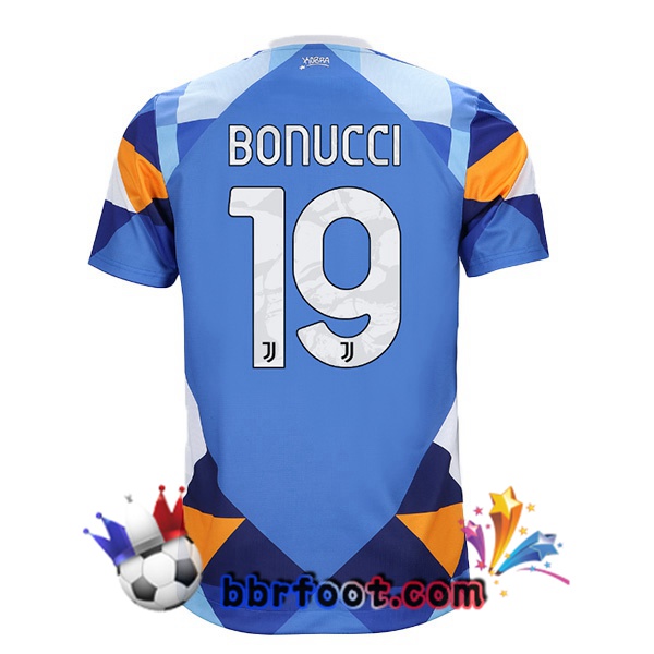 Maillot Foot Juventus (BONUCCI 19) Quatrieme Bleu 21/22