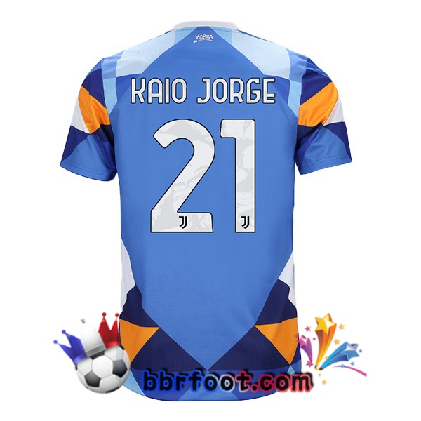 Maillot Foot Juventus (KAIO JORGE 21) Quatrieme Bleu 21/22