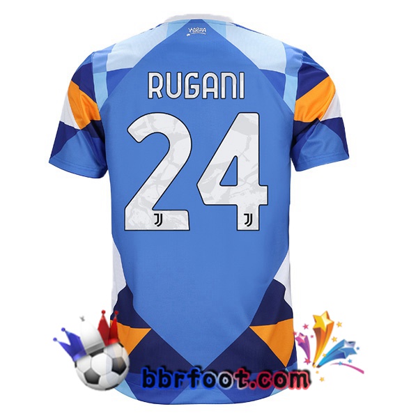 Maillot Foot Juventus (RUGANI 24) Quatrieme Bleu 21/22