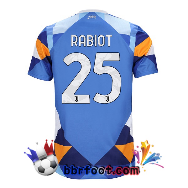 Maillot Foot Juventus (RABIOT 25) Quatrieme Bleu 21/22
