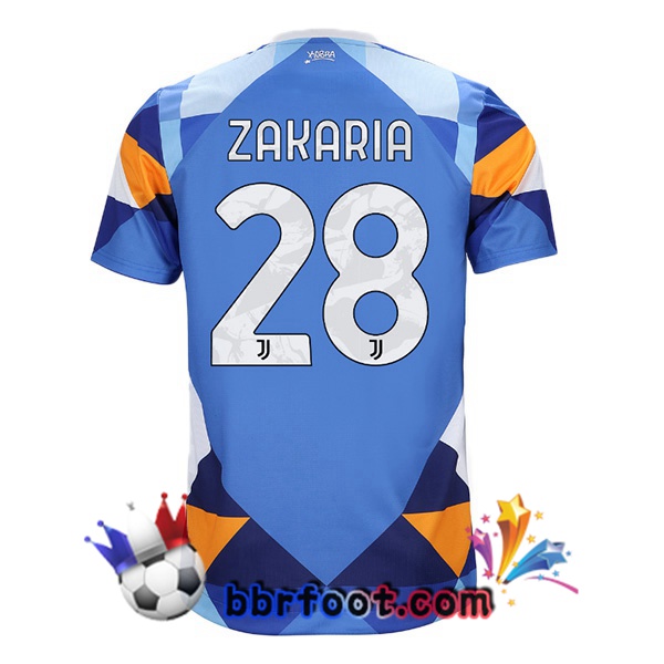 Maillot Foot Juventus (ZAKARIA 28) Quatrieme Bleu 21/22 Maillot Foot Juventus (ZAKARIA 28) Quatrieme Bleu 21/22