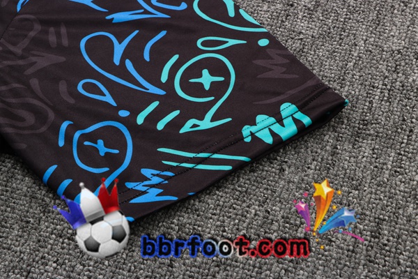 Polo Foot Real Madrid + Pantalon Noir Bleu 22/23