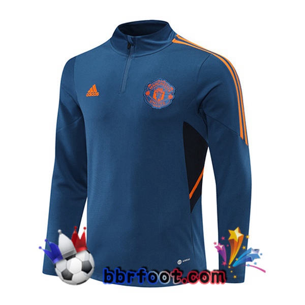 Sweatshirts Homme Manchester United Bleu 22/23