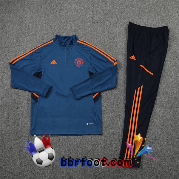 Survetement Foot Manchester United Bleu 22/23