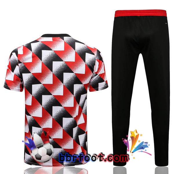 Training T-Shirts Manchester United + Pantalon Rouge 22/23