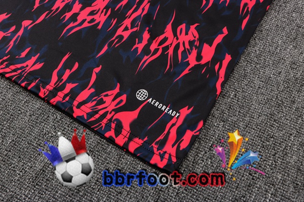 Training T-Shirts Manchester United + Pantalon Rouge Noir 22/23