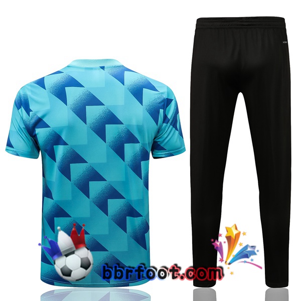 Training T-Shirts Juventus + Pantalon Bleu 22/23