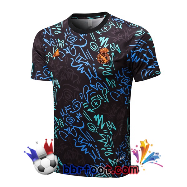 Training T-Shirts Real Madrid Bleu Noir 22/23