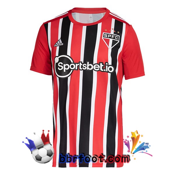 Maillot Foot Sao Paulo FC Exterieur Rouge 22/23