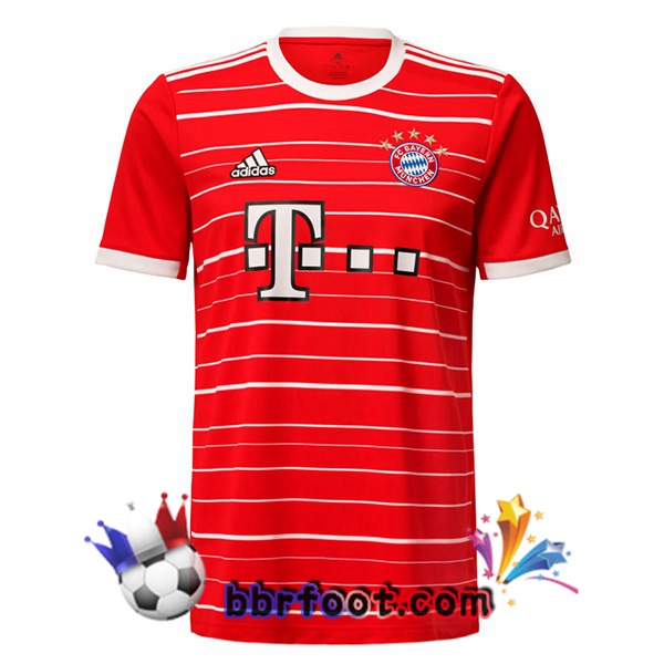 Maillot Foot Bayern Munich Domicile Rouge 22/23