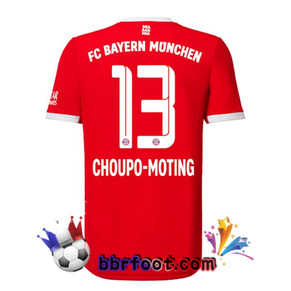Maillot Foot Bayern Munich （Choupo-Moting 13） Domicile Rouge 22/23
