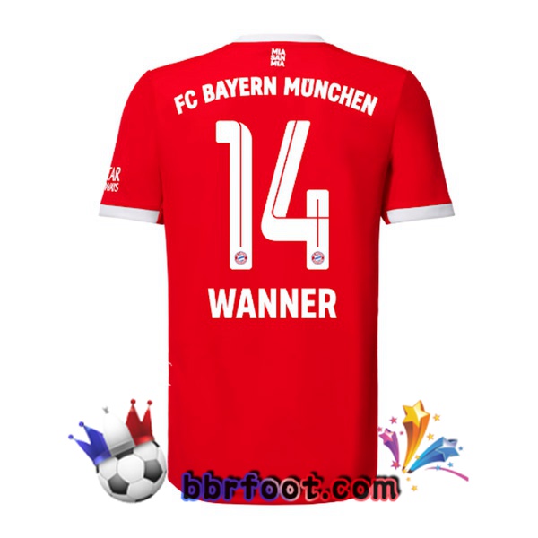 Maillot Foot Bayern Munich （Wanner 14） Domicile Rouge 22/23