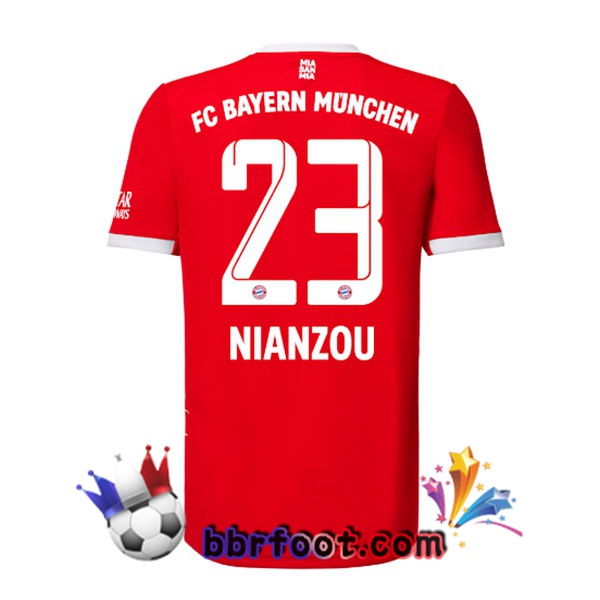 Maillot Foot Bayern Munich （Nianzou 23） Domicile Rouge 22/23