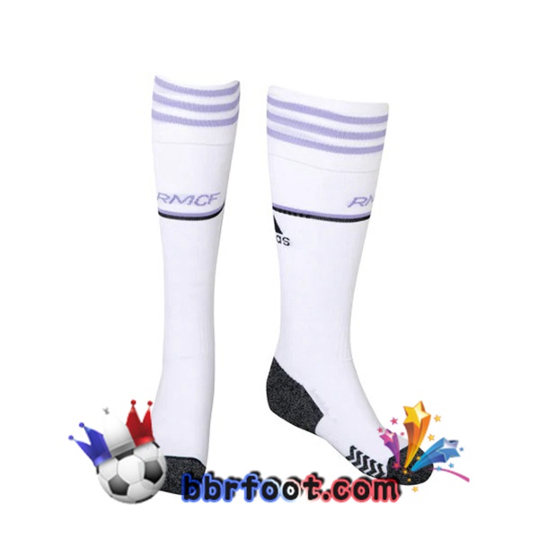 Chaussettes Foot Real Madrid Domicile Blanc 22/23