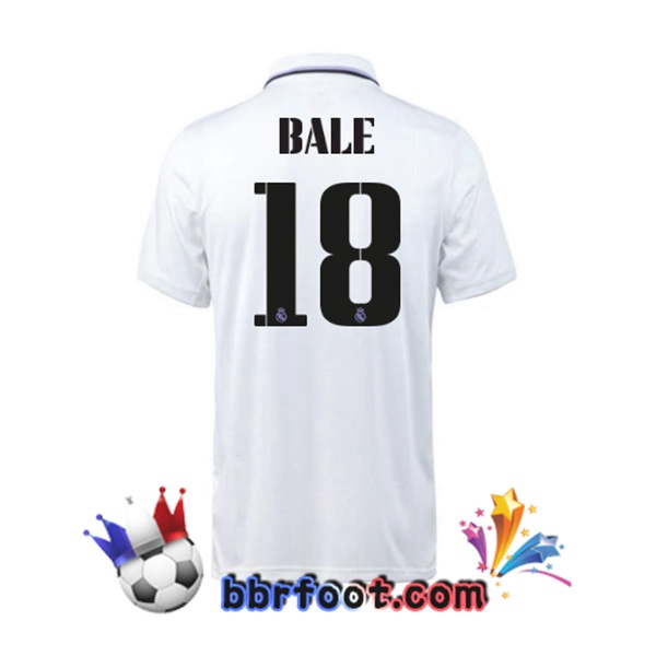 Maillot Foot Real Madrid (Bale 18) Domicile Blanc 22/23 Maillot Foot Real Madrid (Bale 18) Domicile Blanc 22/23
