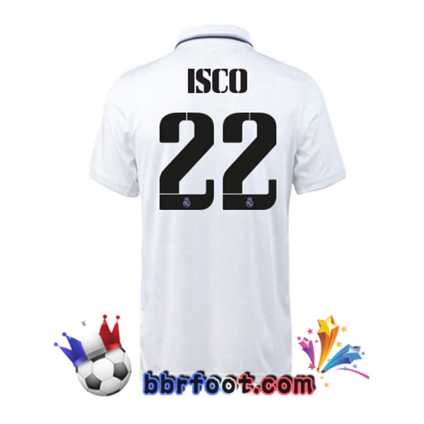 Maillot Foot Real Madrid (Isco 22) Domicile Blanc 22/23