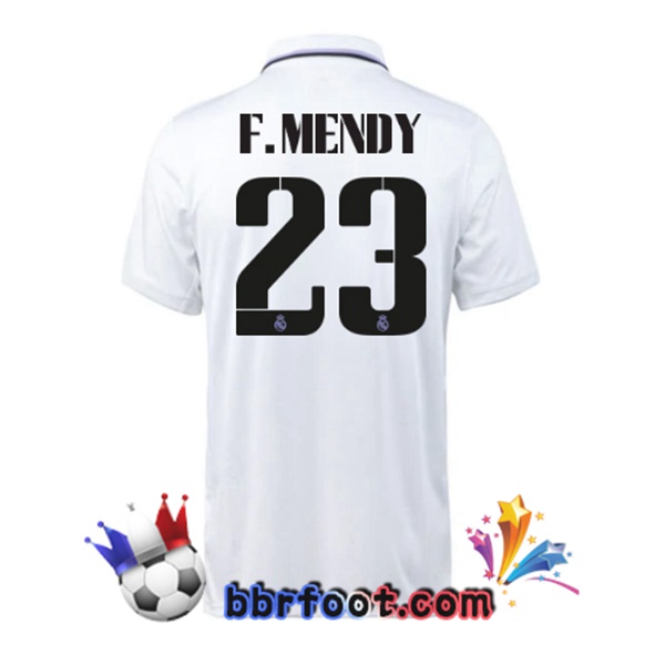 Maillot Foot Real Madrid (F. Mendy 23) Domicile Blanc 22/23 Maillot Foot Real Madrid (F. Mendy 23) Domicile Blanc 22/23
