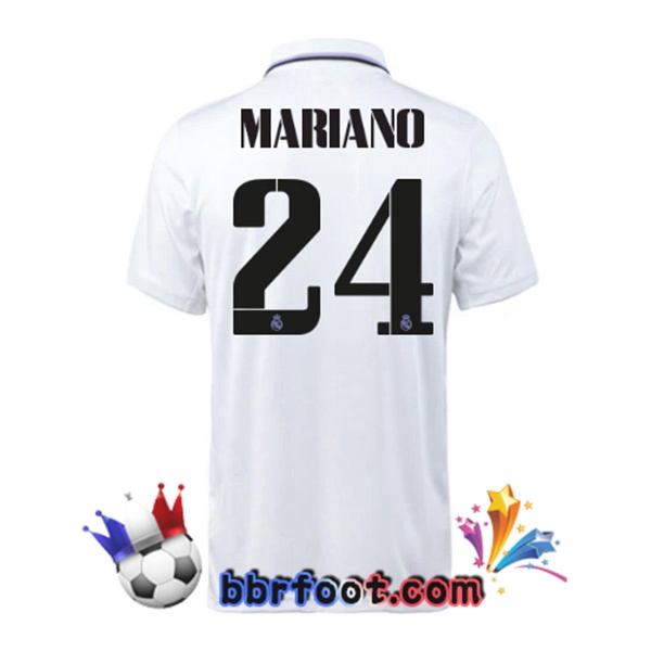 Maillot Foot Real Madrid (Mariano 24) Domicile Blanc 22/23
