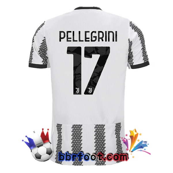 Maillot Foot Juventus (PELLEGRINI 17) Domicile Blanc Noir 22/23