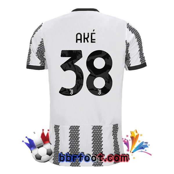 Maillot Foot Juventus (AKÉ 38) Domicile Blanc Noir 22/23