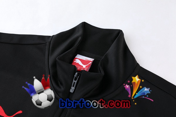 Ensemble Survetement Foot - Veste AC Milan Noir 22/23