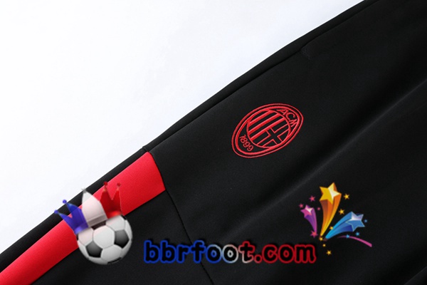 Ensemble Survetement Foot - Veste AC Milan Noir 22/23
