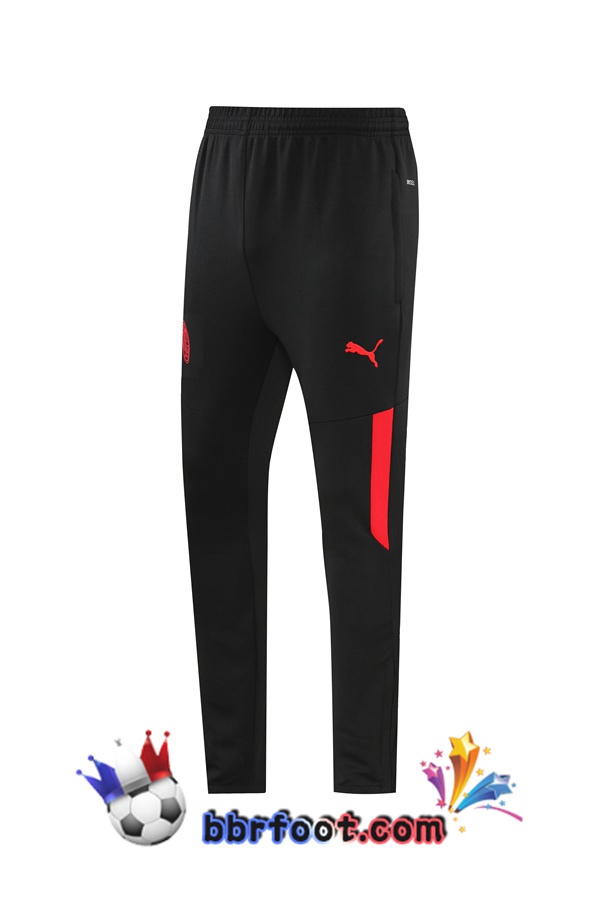 Ensemble Survetement Foot - Veste AC Milan Noir 22/23