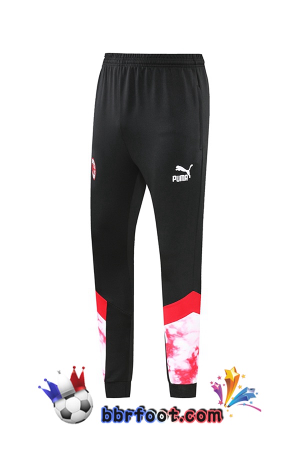 Ensemble Survetement Foot - Veste AC Milan Noir Rouge 22/23
