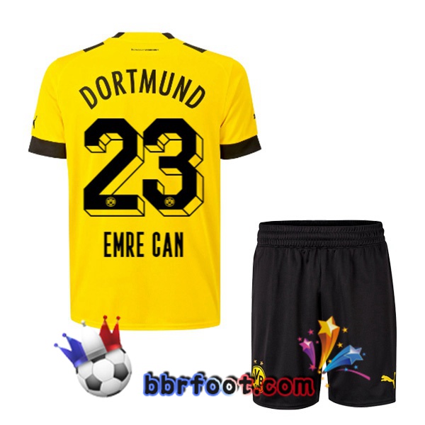 Maillot Foot Dortmund BVB (Emre Can 23) Enfant Domicile Jaune 22/23 Maillot Foot Dortmund BVB (Emre Can 23) Enfant Domicile Jaune 22/23
