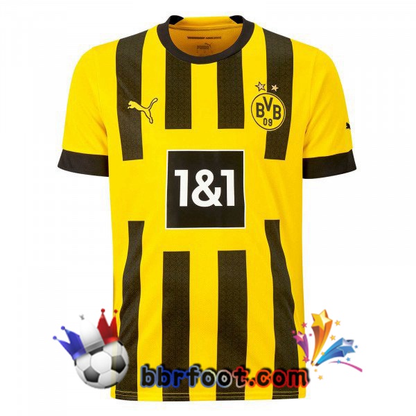 Maillot Foot Dortmund BVB Domicile Jaune 22/23 Maillot Foot Dortmund BVB Domicile Jaune 22/23