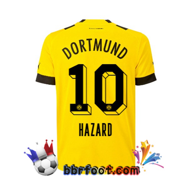 Maillot Foot Dortmund BVB (Hazard 10) Domicile Jaune 22/23